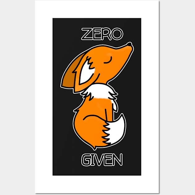 Zero Fox Given (Light) Wall Art by DeLyss-Iouz